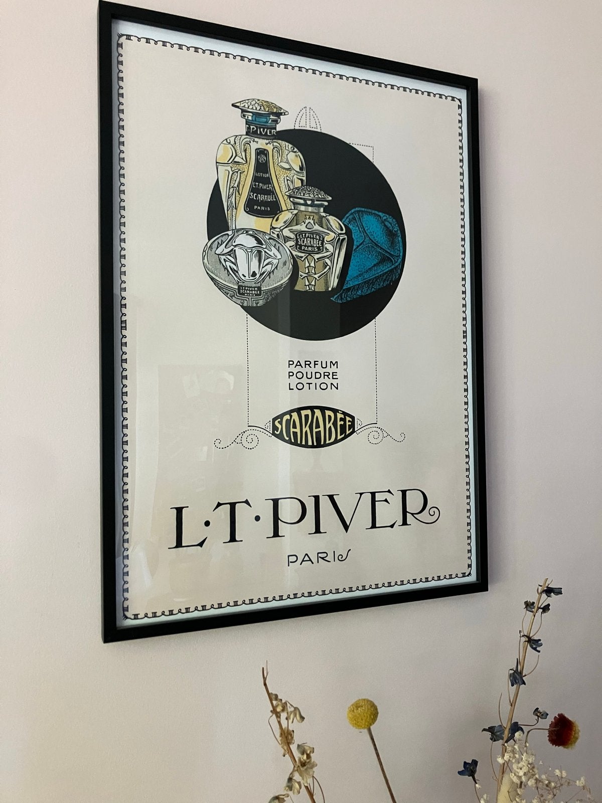 Vintage L.T. Piver Parijs parfum poster A2, 50 – 75, Minder dan 50 cm, Nieuw, Ophalen of Verzenden