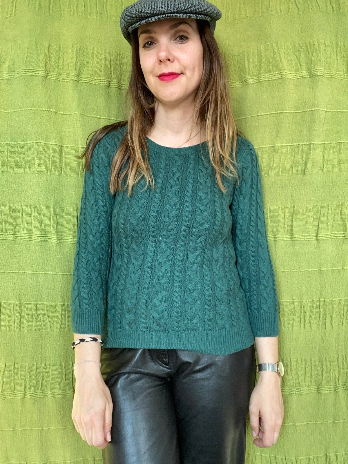 Trui groen H&M - knitted - gebreid - XS/34, Kleding | Dames, Hgv, Hgv, Ophalen of Verzenden, Maat 34 (XS) of kleiner