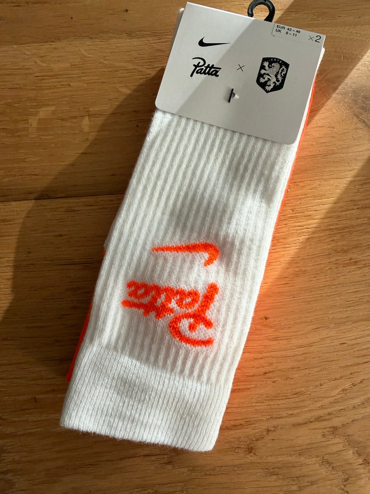 Nike x Patta x KNVB sokken maat L (42-46), Kleding | Heren, Sokken en Kousen, Ophalen of Verzenden, Nieuw, Maat 43 t/m 46, Wit