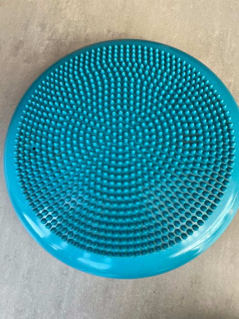 Balanskussen / Balansbord - Aqua Blauw, Ophalen of Verzenden, Gebruikt, Benen, Balansbord
