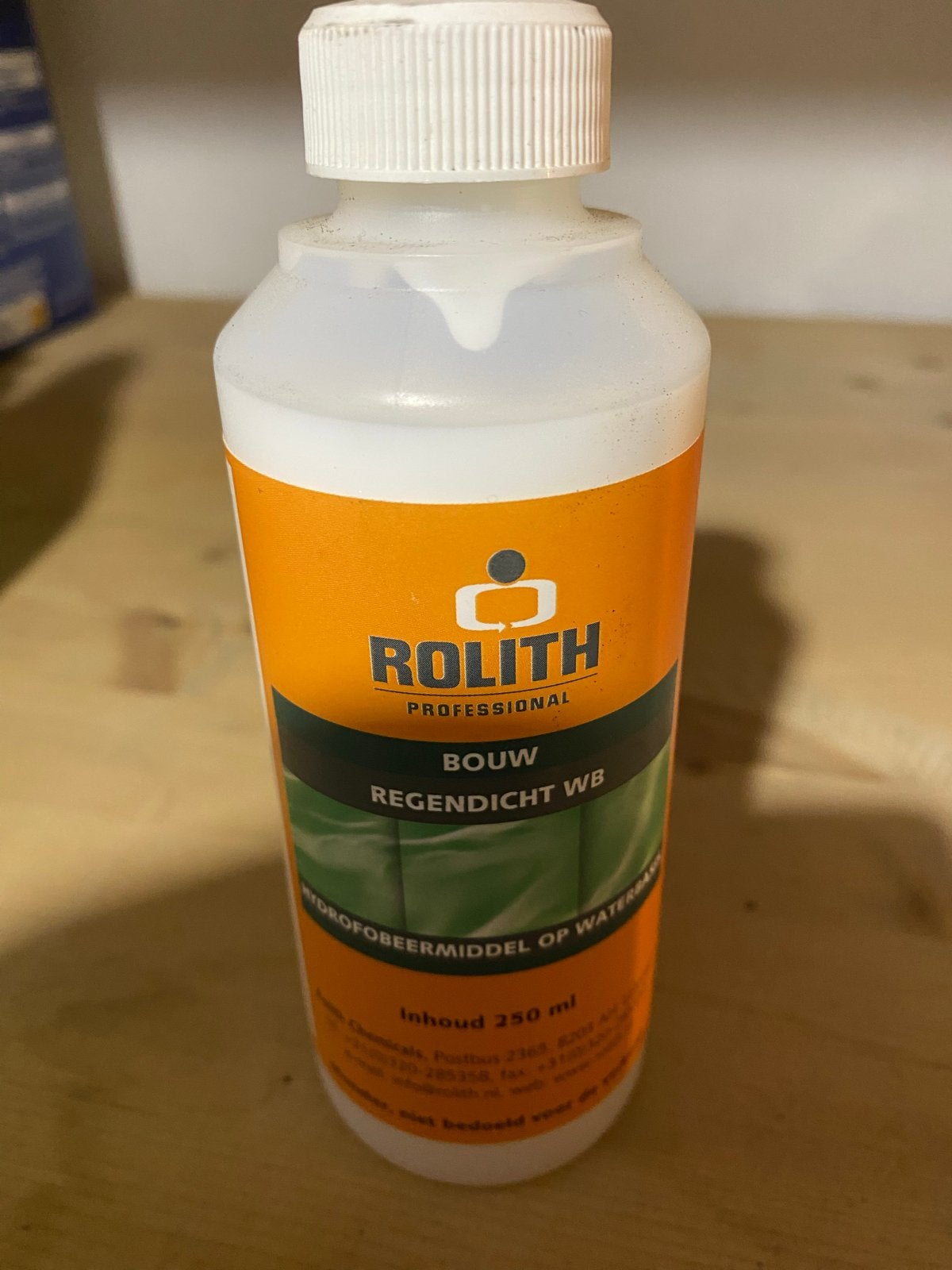 Rolith Regendicht WB - Waterafstotend Impregneermiddel 250ml, Overige kleuren, Nieuw, Beits, Ophalen of Verzenden
