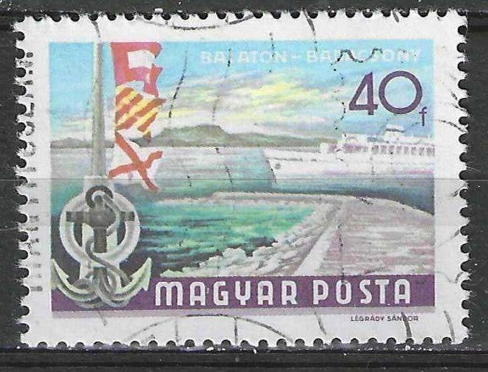Hongarije 1968/1969 - Yvert 1988 - Badacsony - 40 fi. (ST), Verzenden, Gestempeld