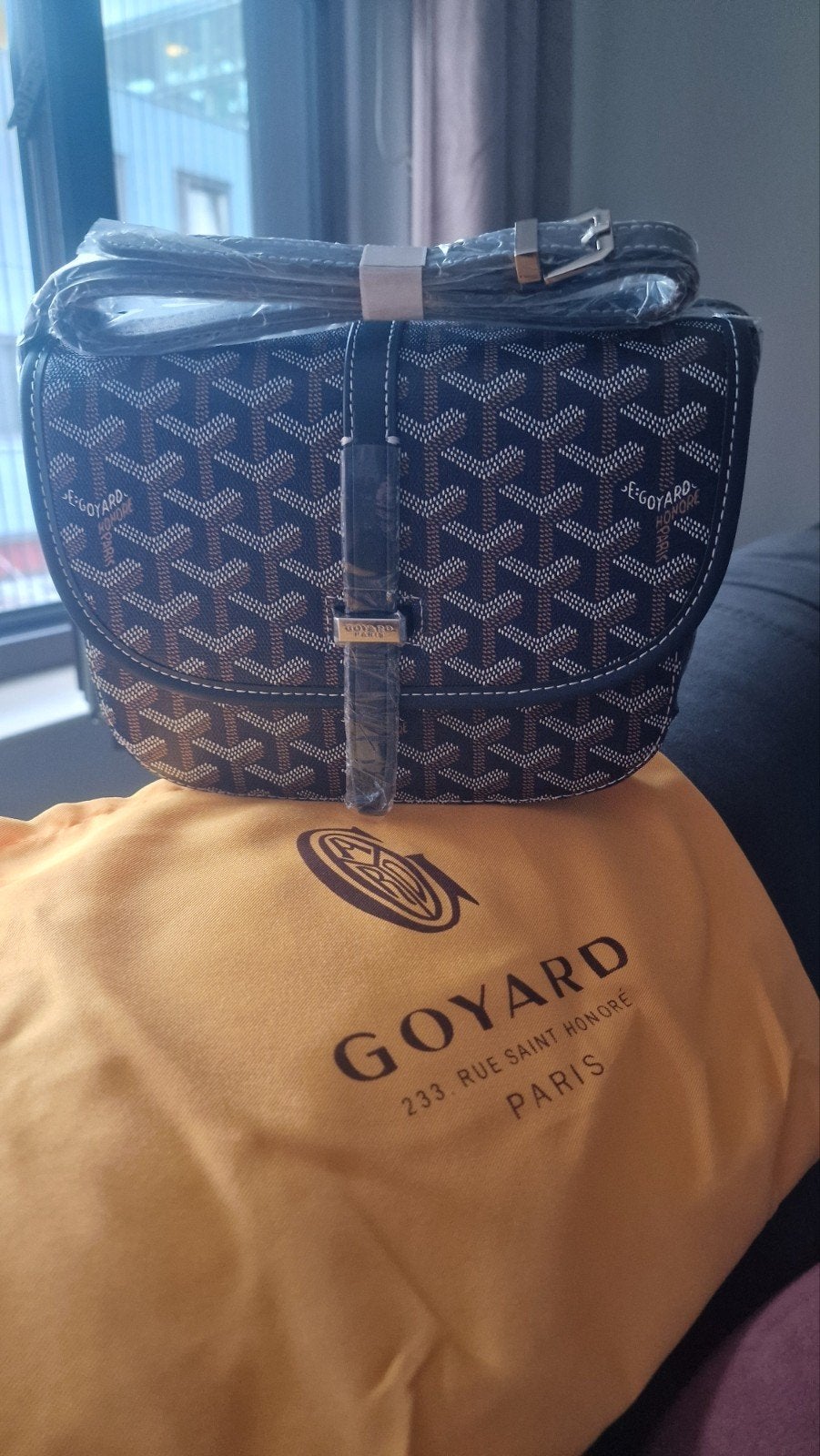 Goyard belvedere II PM crossbodytas met gecoat canvas, 30 cm of meer, Nieuw, Ophalen of Verzenden, Nvt
