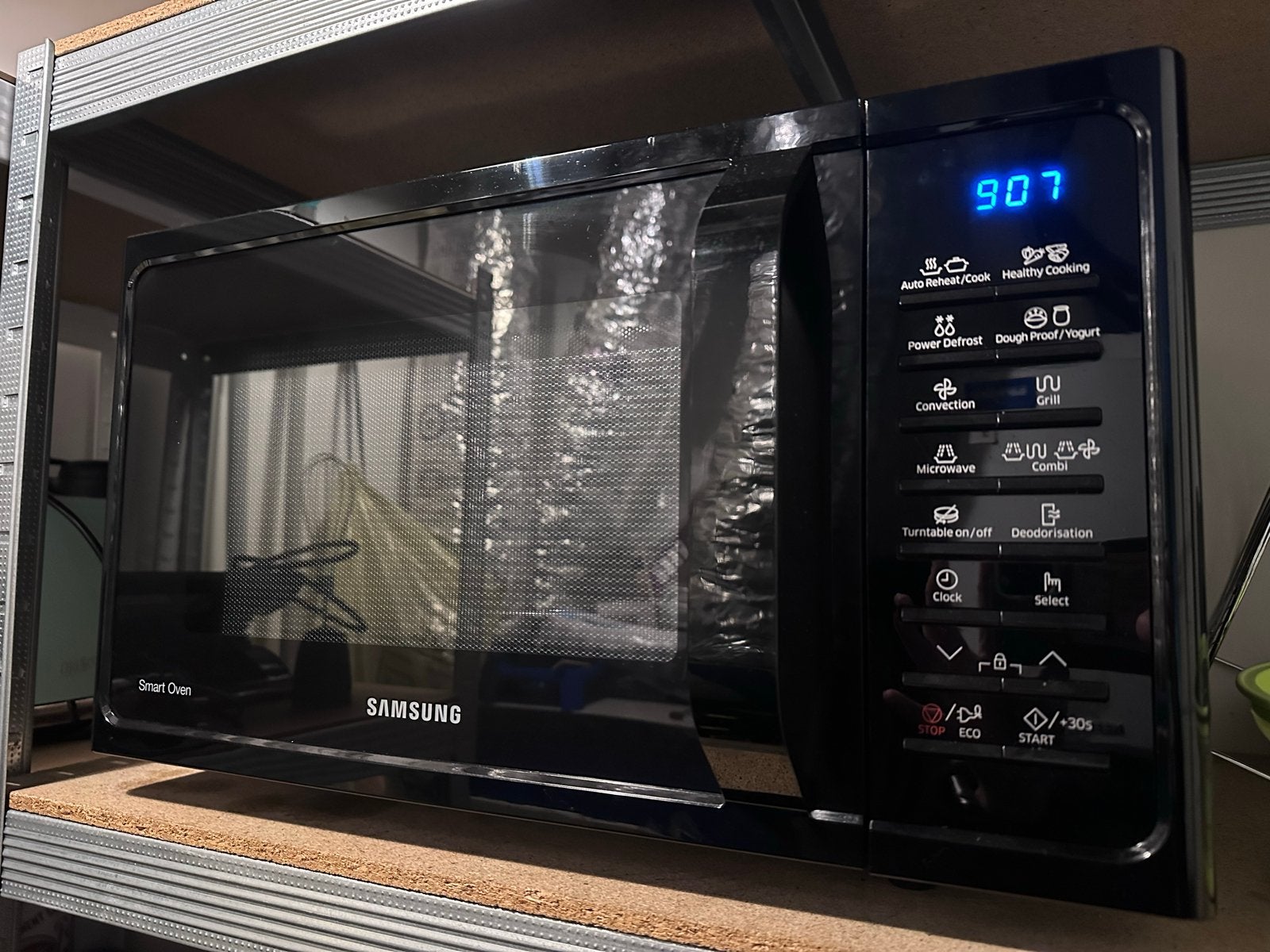 Samsung Smart Oven Combimagnetron - Zwart, Ophalen, Combimagnetron, Gebruikt, Grill