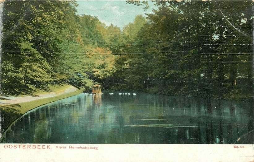 380-342-029 Oosterbeek Vijver Hemelscheberg, Verzamelen, Ansichtkaarten | Nederland, Verzenden, Voor 1920, Gelderland