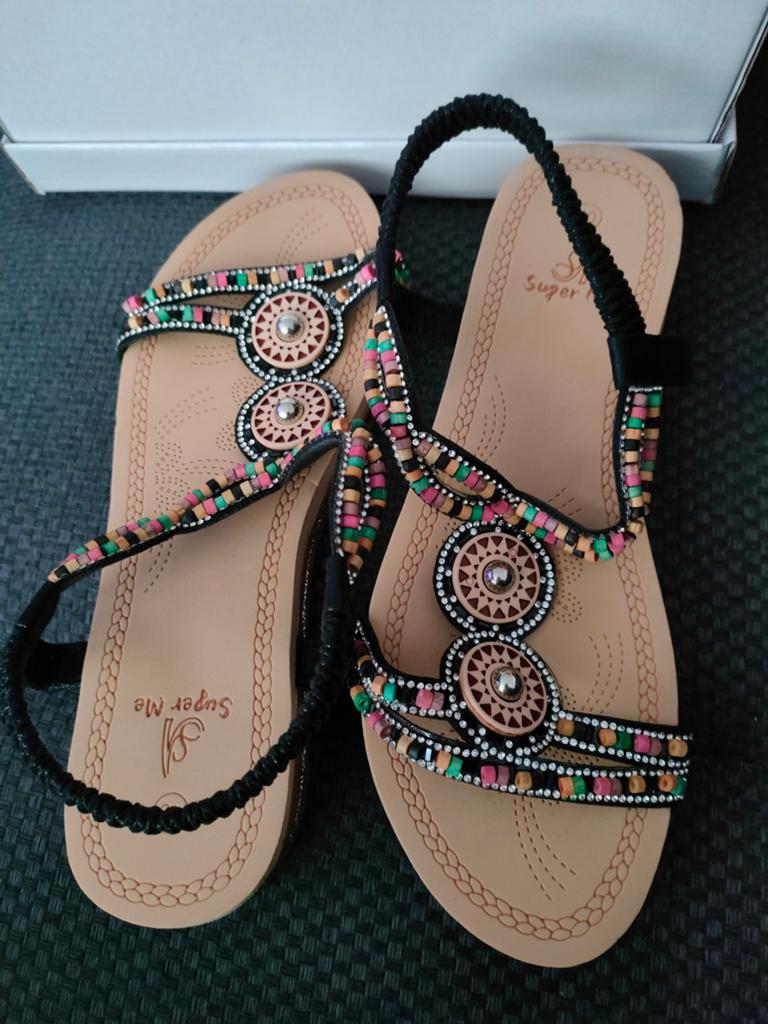 Nieuwe Sandalen (bohemian) maat 40, Overige kleuren, Nieuw, Sandalen of Muiltjes, Ophalen of Verzenden