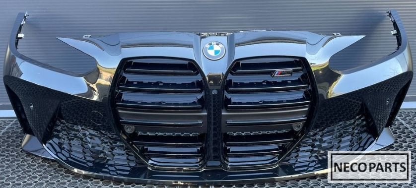 BMW M3 G80 COMPETITION VOORBUMPER ORIGINEEL ALLES LEVERBAAR!, Gebruikt, -, Voor, -