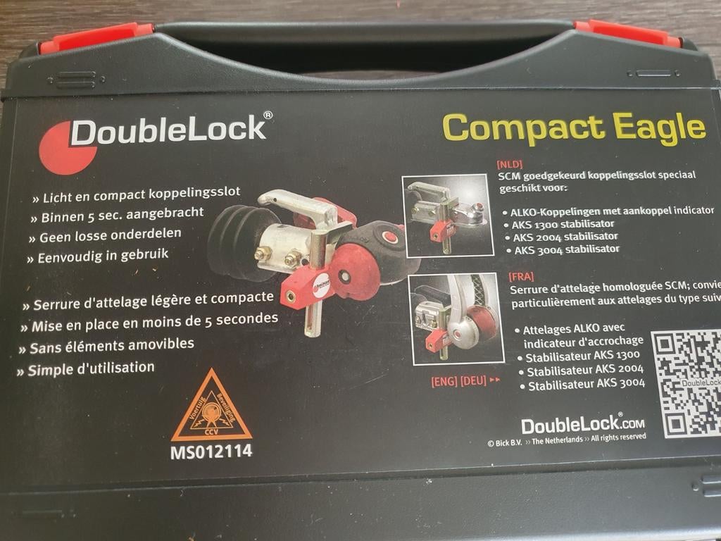 DoubleLock Compact Eagle koppeling slot, Ophalen of Verzenden, Nieuw