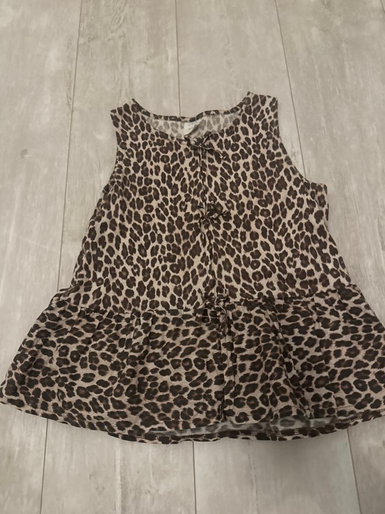 Zara Leopard Print Top Maat 164, Ophalen of Verzenden, Zo goed als nieuw, Meisje, Shirt of Longsleeve