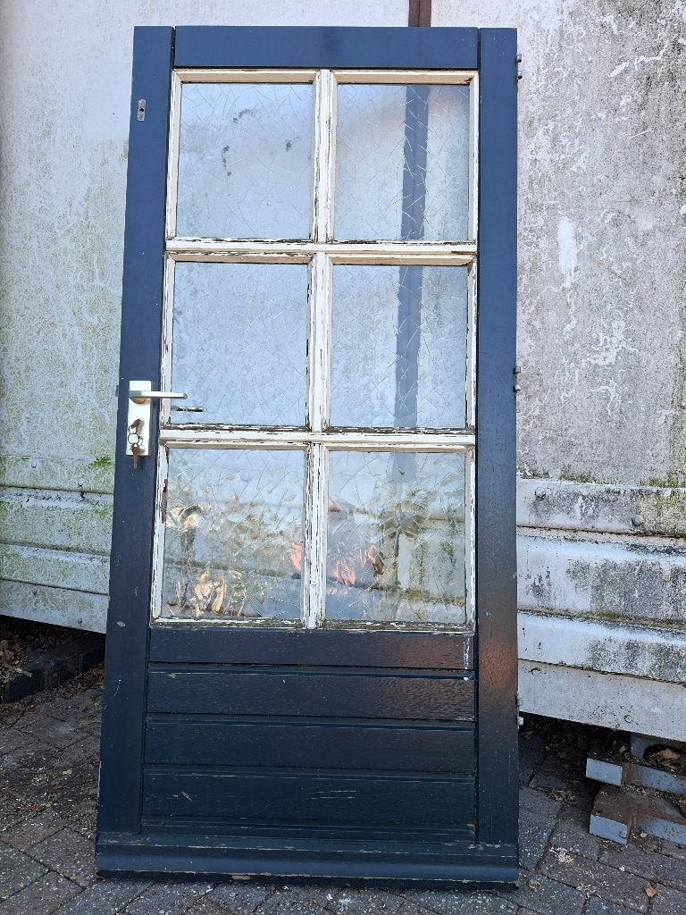 Hard houten deur, Ophalen, Gebruikt, 80 tot 100 cm, Binnendeur