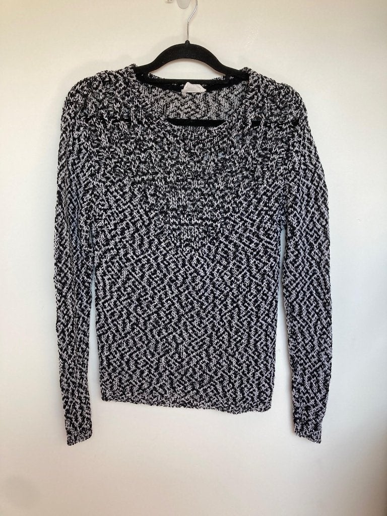 American Vintage zwart wit grofgebreide trui maat S, Kleding | Dames, Maat 38/40 (M), Parc d’activités de Signes, 84 allée de Stockholm, 83870 Signes, Frankrijk.