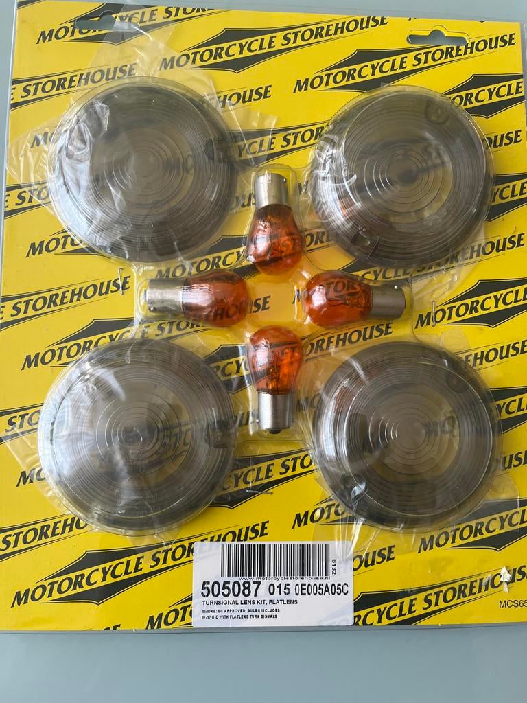 Motorcycle Storehouse Knipperlicht Lens Kit Flatlens, Ophalen of Verzenden, Nieuw
