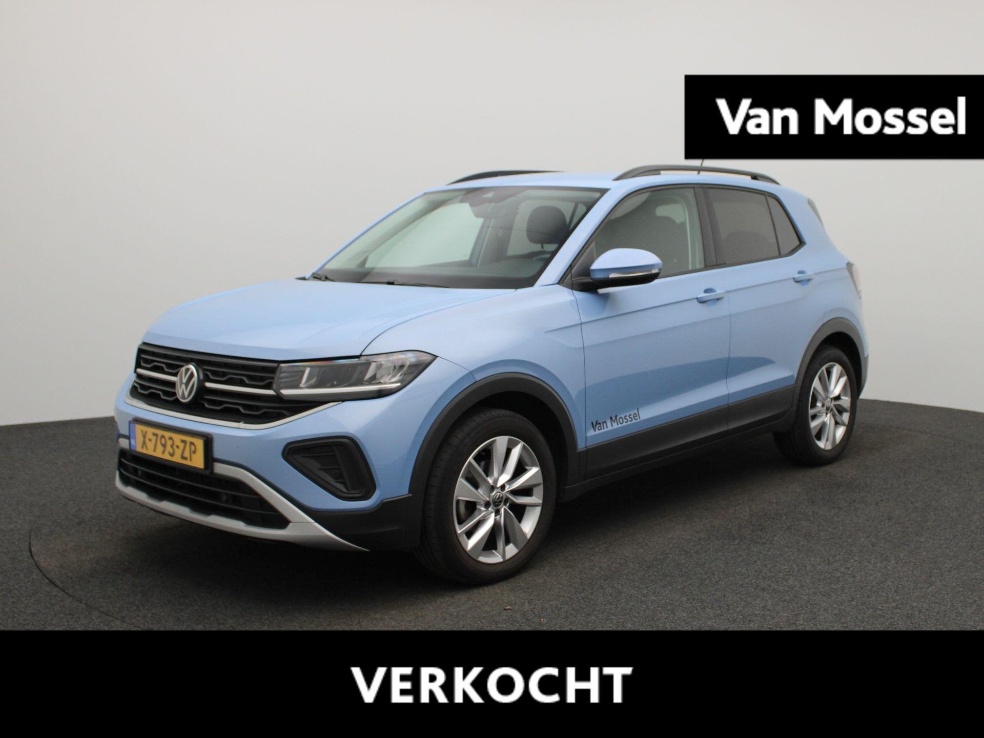 Volkswagen T-Cross 1.0 TSI Life Edition 110 PK | EM | Automa, Auto's, Volkswagen, 12 maanden, Blauw, 116 pk, Bedrijf