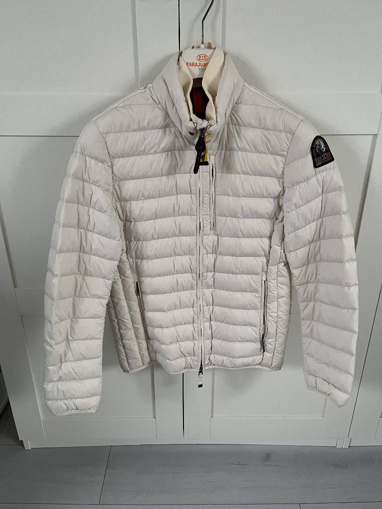 Parajumpers jas maat S – witte heren winterjas, Wit, Parajumpers, Ophalen of Verzenden, Zo goed als nieuw