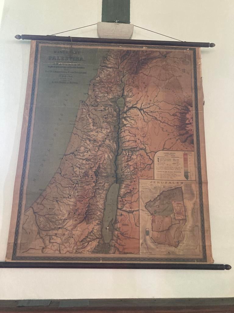 Schoolplaat Palestina, Ophalen, Aardrijkskunde