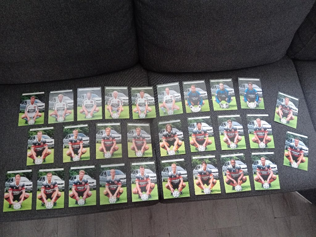 Set origineel gesigneerde spelerskaarten van FC Volendam, Verzamelen, Ophalen of Verzenden, Nieuw, Overige binnenlandse clubs