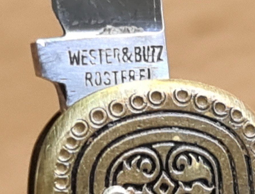 Antiek Wester & Butz Solingen Zakmes - Rosterfrei, Ophalen of Verzenden