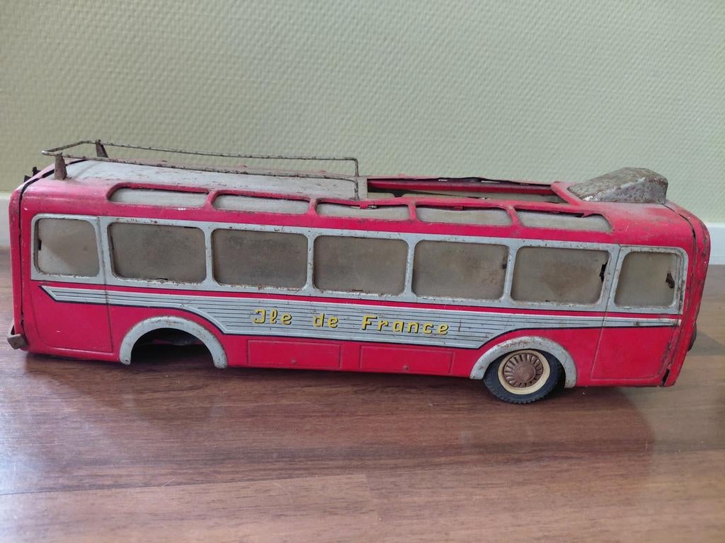 Vintage Joustra Tinnen Speelgoedbus - Jaren '50/'60, Ophalen of Verzenden