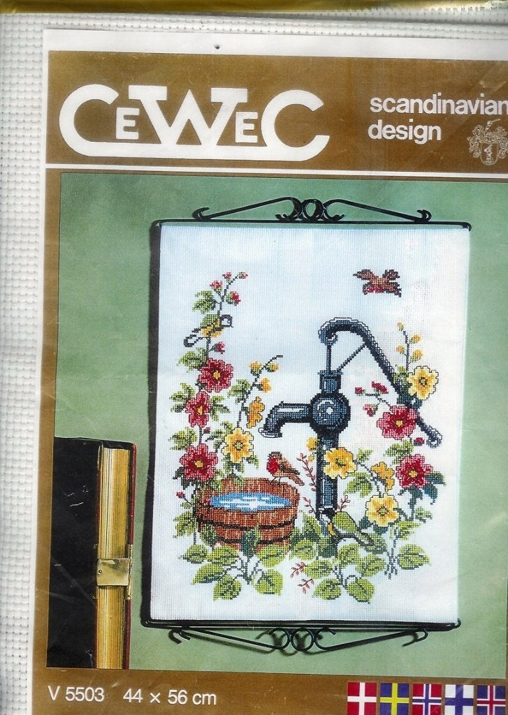 Cado opruiming cewec borduurpakket, WATERPOMP V 5503, Ophalen of Verzenden, Nieuw, Handborduren, Borduurpakket