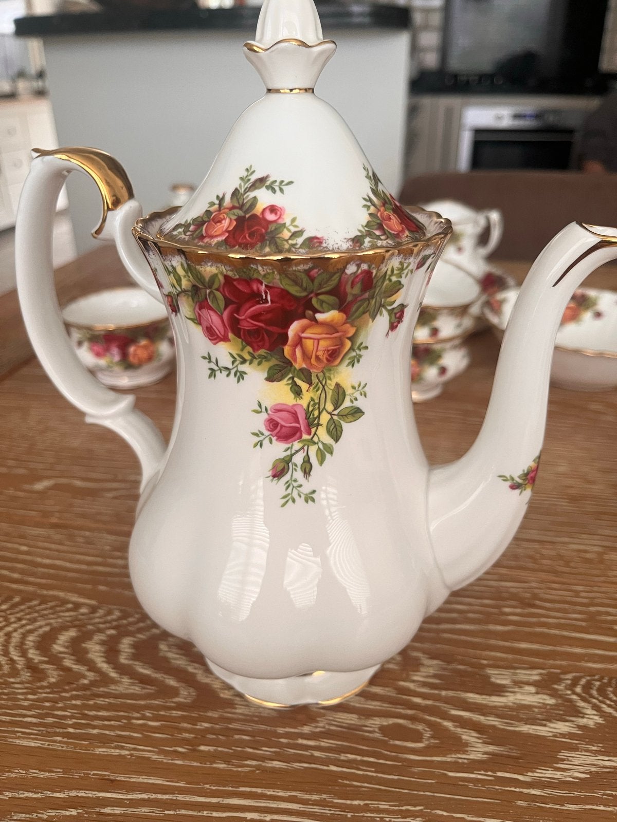 Royal Albert Old Country Roses Koffiepot, Antiek en Kunst, Ophalen of Verzenden