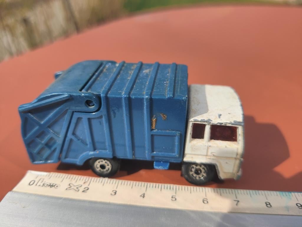 Vintage Matchbox vuilniswagen (refuse truck) nr. 46, Ophalen of Verzenden, Gebruikt
