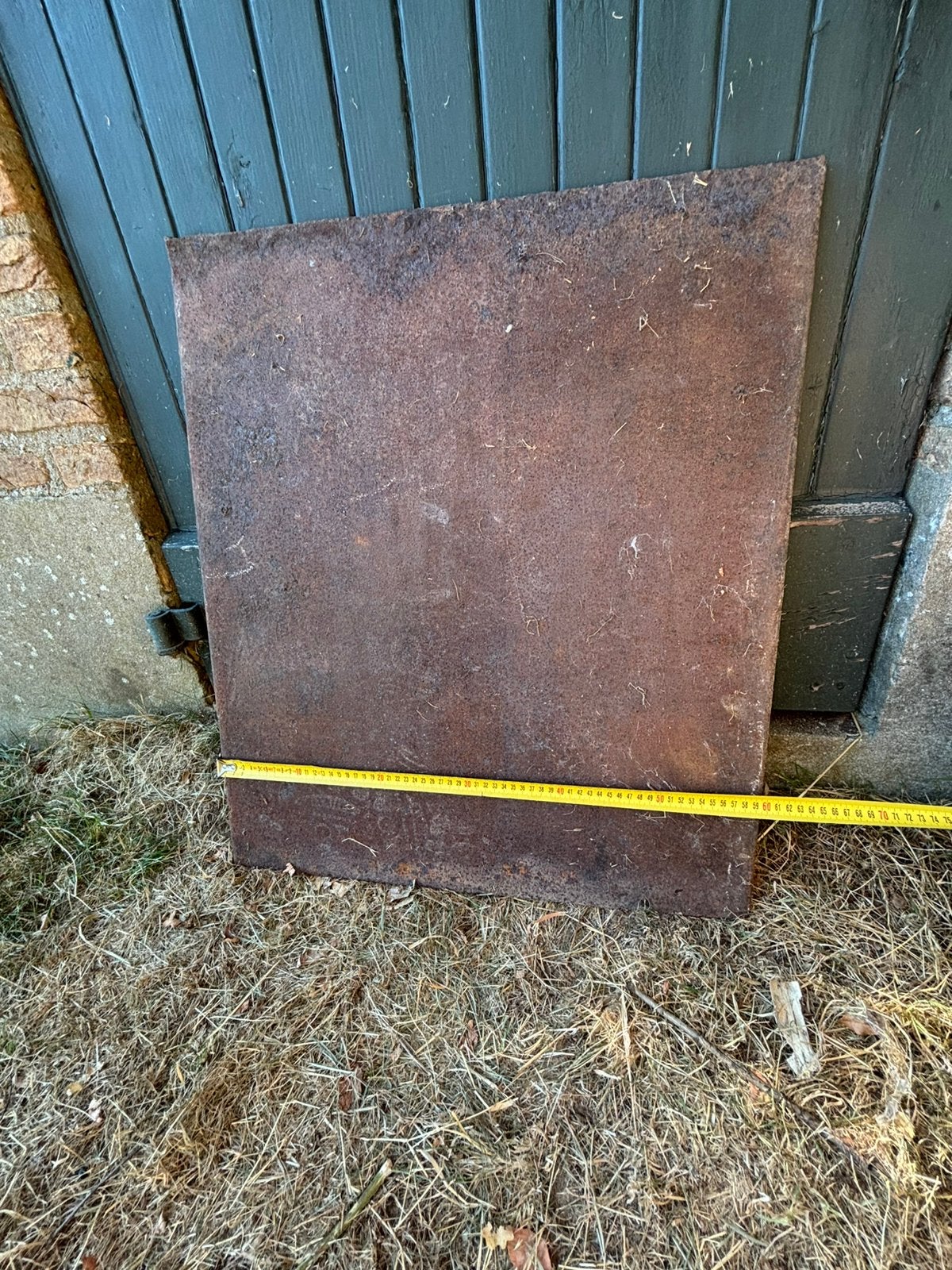Haardplaats/bodemplaat/vloerplaat, gietijzer, Ophalen, Gebruikt, 50 tot 150 cm, 10 tot 30 cm