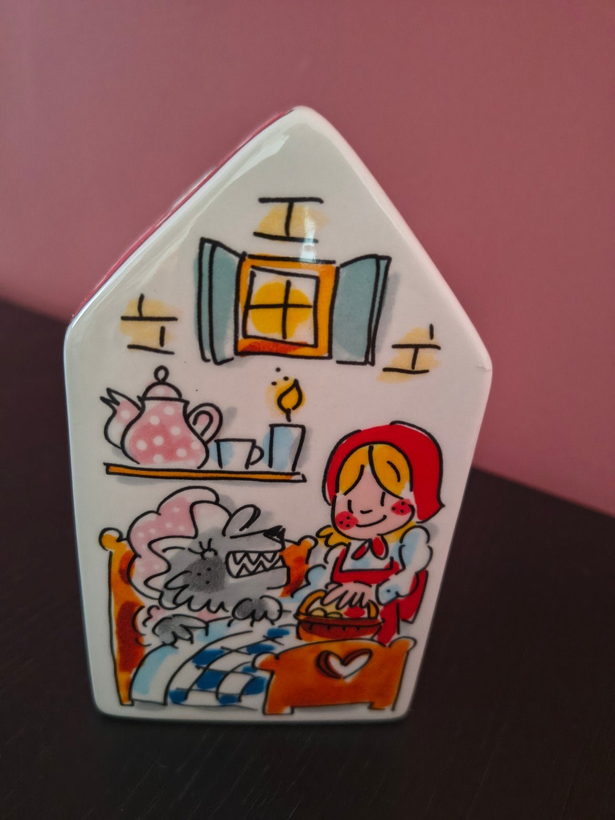 blond Amsterdam Efteling Sprookjes Huisjes Spaarpot - Hans e, Ophalen of Verzenden, Zo goed als nieuw, Steen, Aardewerk of Keramiek