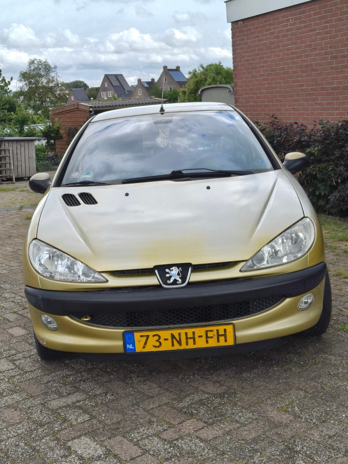 Peugeot 206 1.4 X-line 3D 2003 Geel, Auto's, Voorwielaandrijving, 31 €/maand, 4 cilinders, Particulier