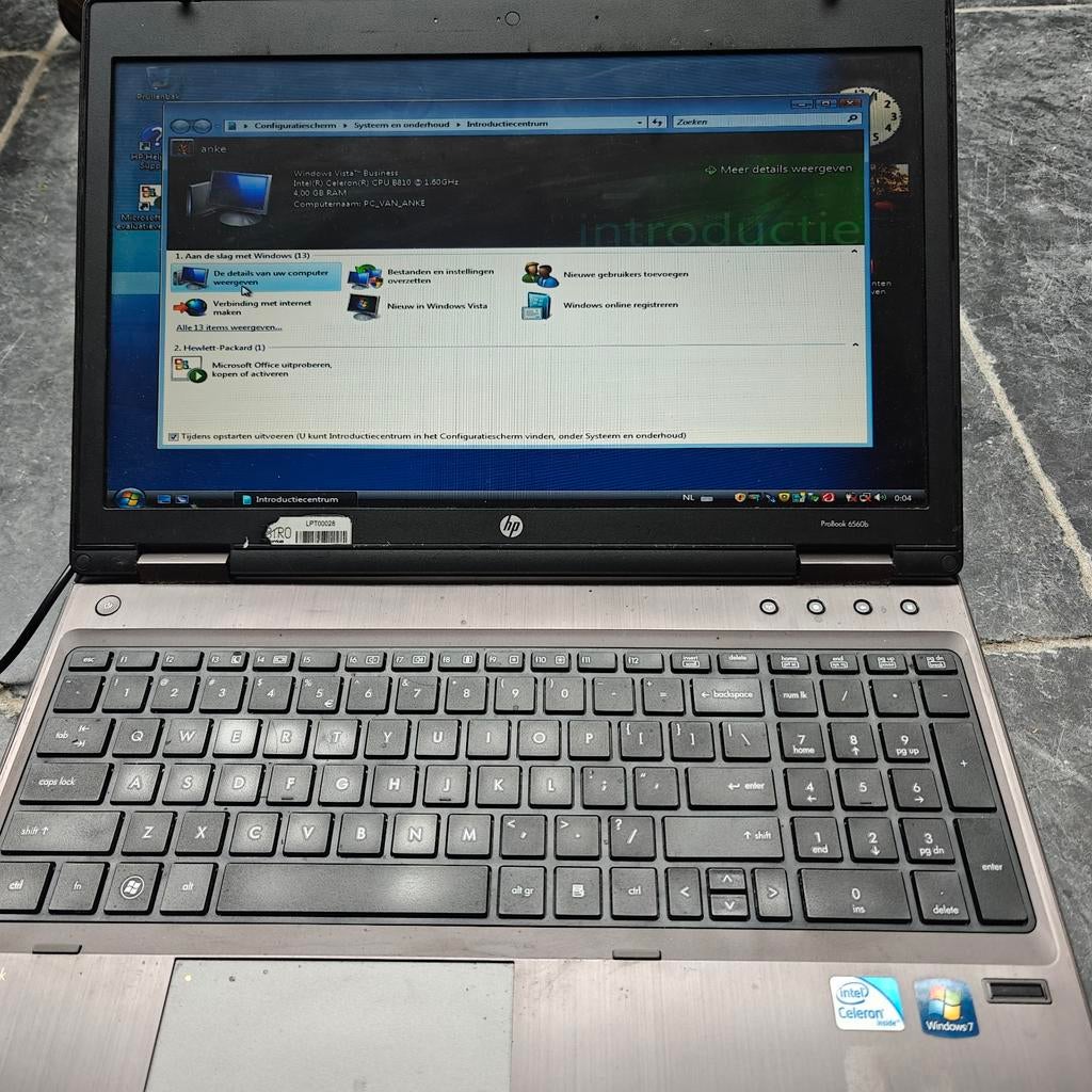 Notebook HP 6560 B zie foto specificatie, Computers en Software, Windows Laptops, Ophalen of Verzenden, 15 inch, 2 tot 3 Ghz