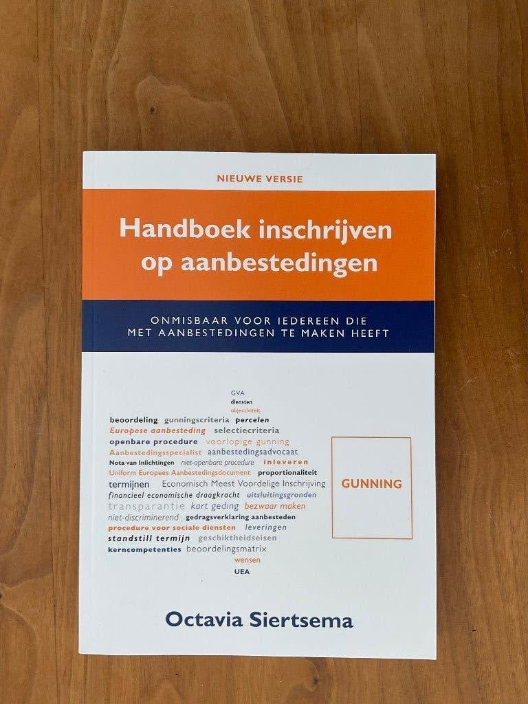 Handboek inschrijven op aanbestedingen, Boeken, Ophalen of Verzenden, Nieuw, Octavia Siertsema
