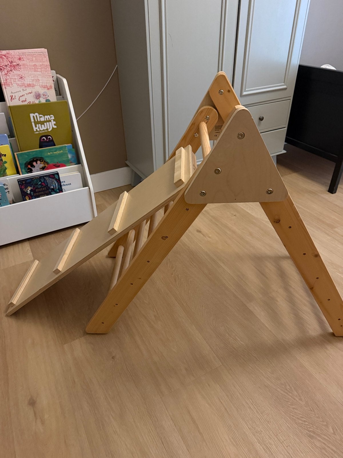 Klimrekje 90 cm met glijbaan/trap, Ophalen, Zo goed als nieuw, Glijbaan