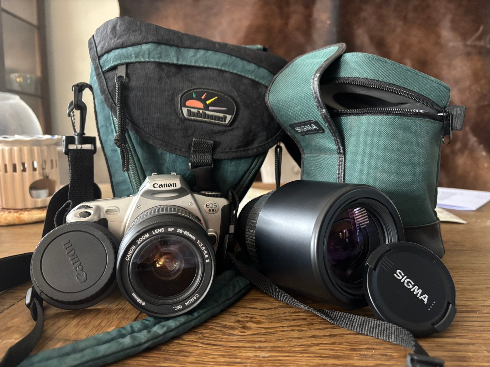Canon EOS 300 camera plus zoom, Ophalen of Verzenden, Zo goed als nieuw, Spiegelreflex, Canon