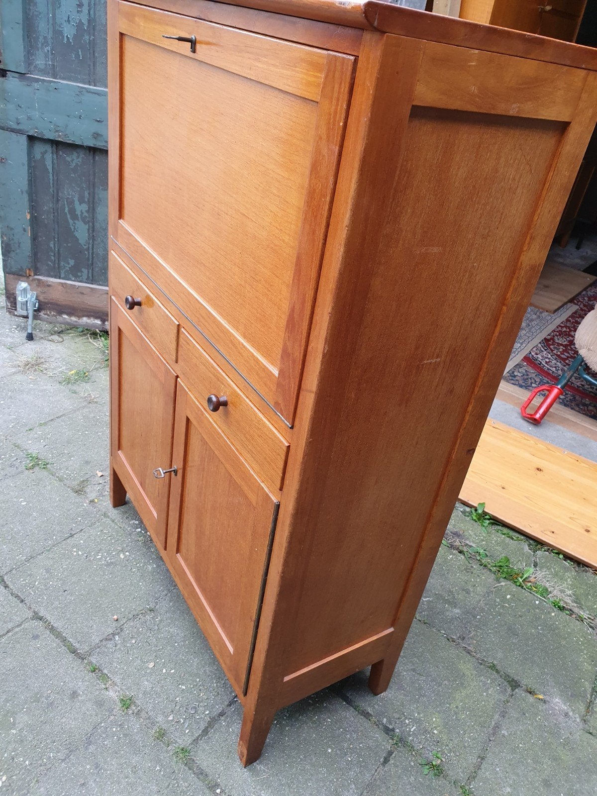 Vintage Secretaire., Ophalen, Gebruikt, Sixties