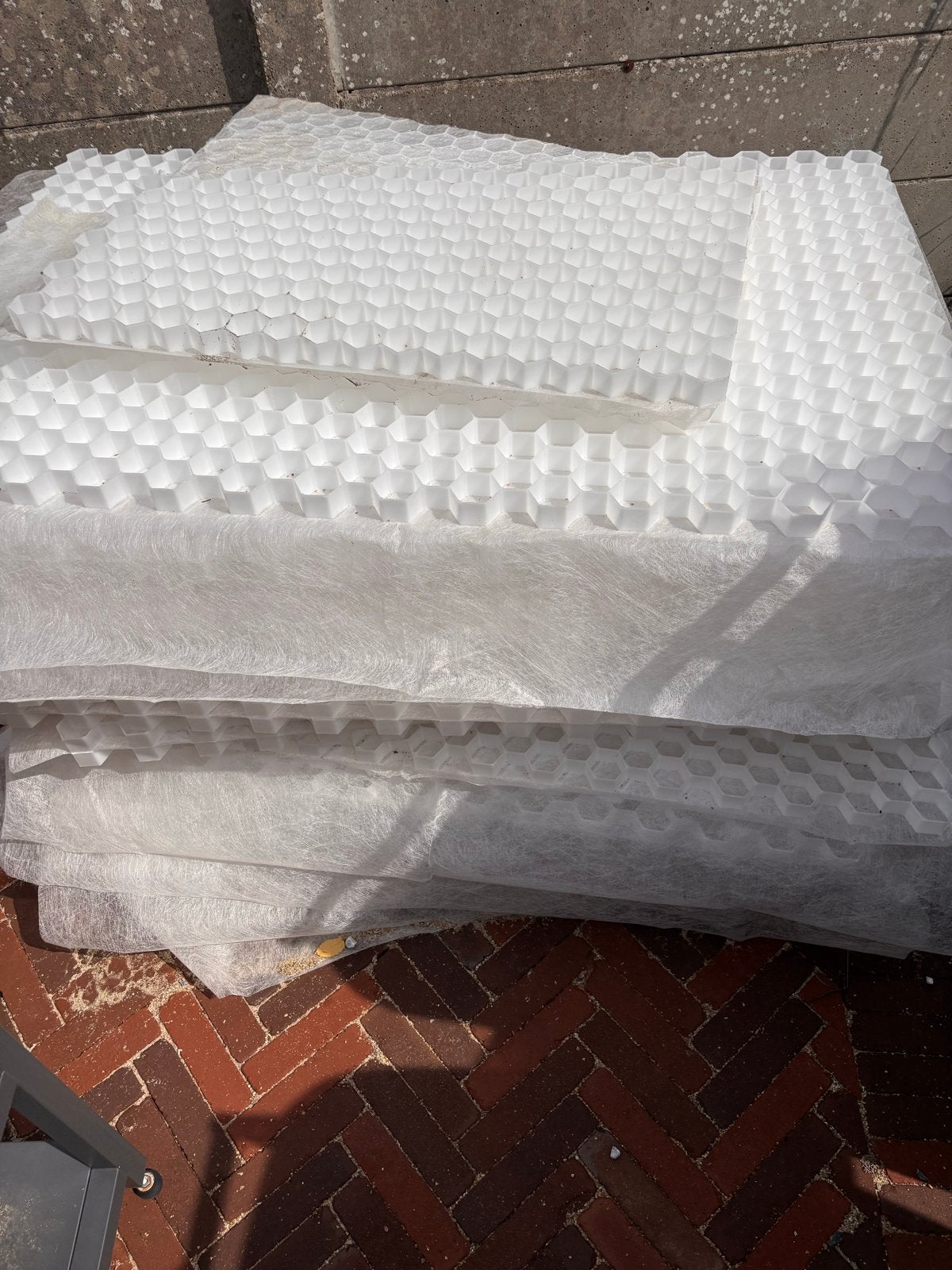 Grindmatten 160x120x3 cm (1,92m²) - Nieuw, Tuin en Terras, Ophalen, Overige materialen, Wit, Overige typen
