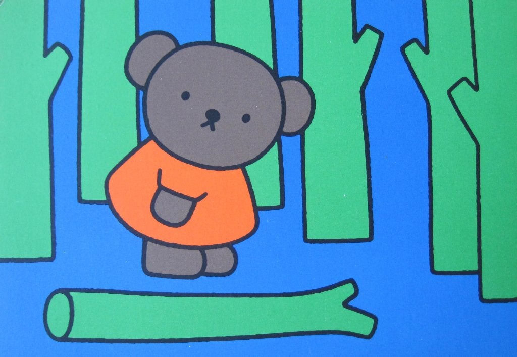 Dick Bruna - Beer in bos - nieuwe ansichtkaart, Ophalen of Verzenden, 1980 tot heden, Ongelopen, Overige thema's