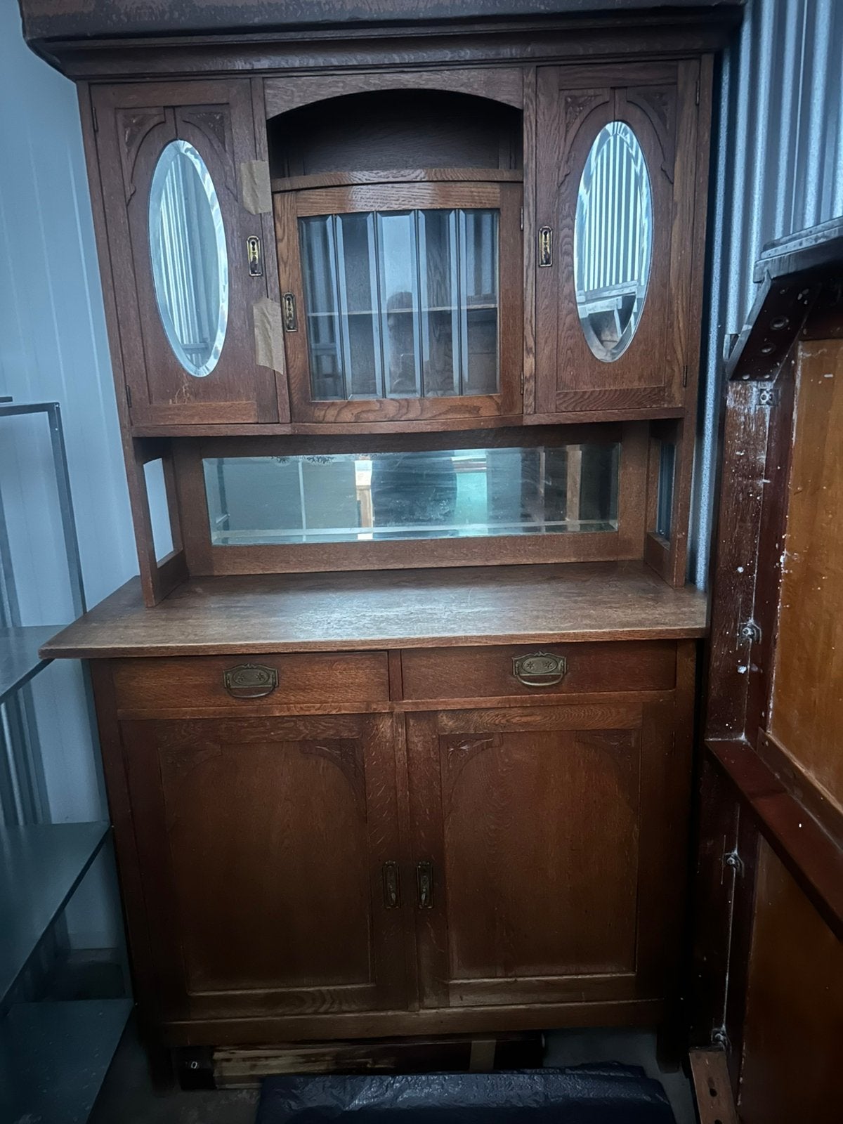 Antiek houten kast, Antiek en Kunst, Ophalen of Verzenden