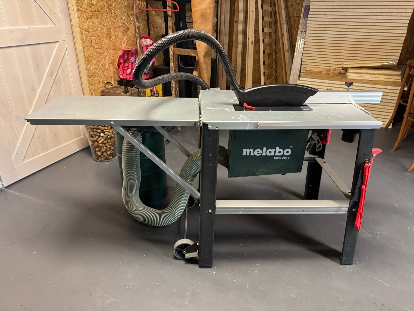 Metabo TKHS 315 C zaagtafel met afzuiging van Parkside, Ophalen, Cirkelzaag, 70 mm of meer, Zo goed als nieuw