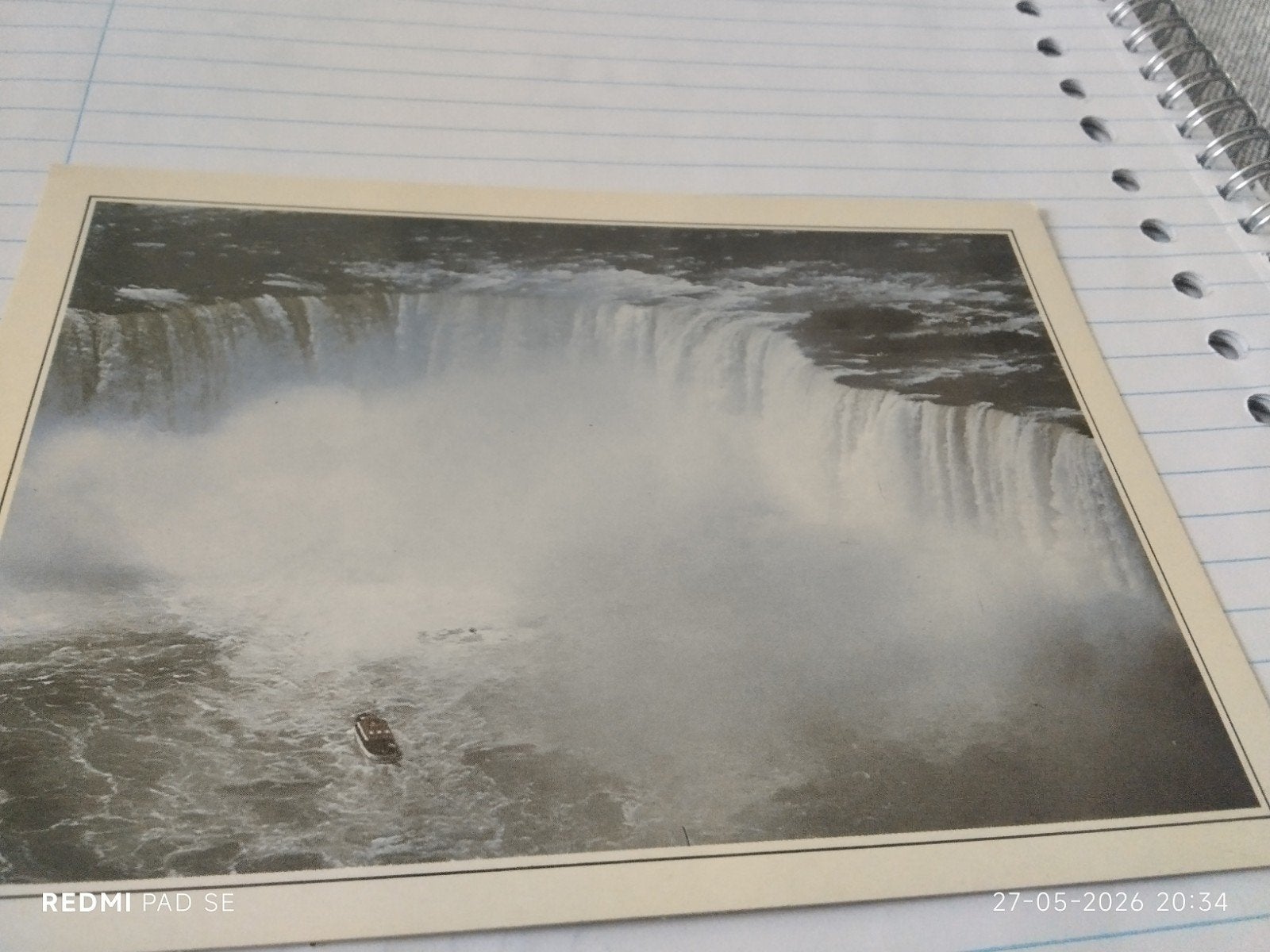 Vintage  fotokaart Niagara Watervallen Canada, Antiek en Kunst, Ophalen of Verzenden