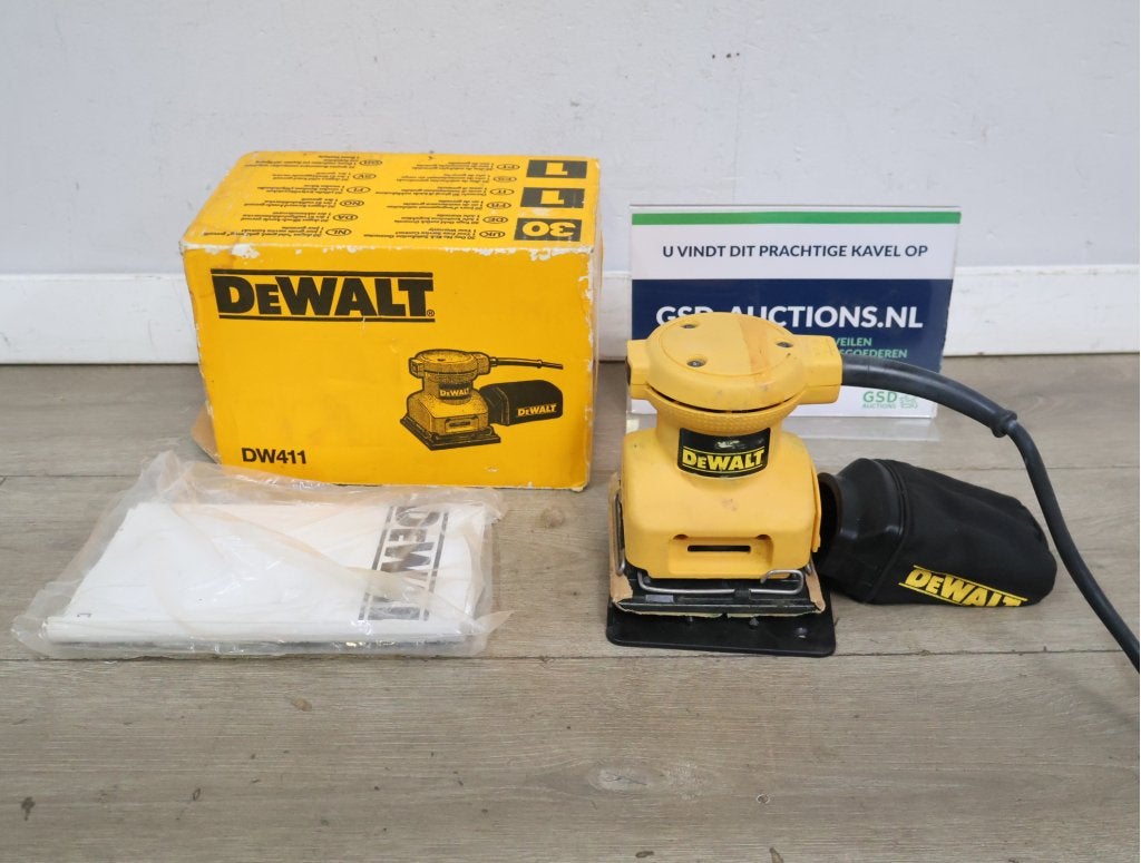 DeWalt schuurmachine DW411 met accessoires, Ophalen of Verzenden, Niet ingevuld, Niet ingevuld, Niet ingevuld