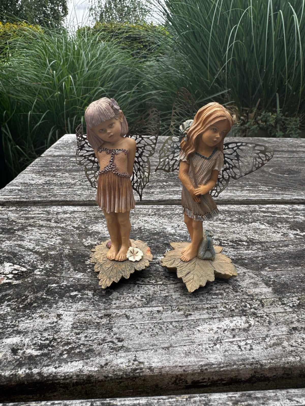 Set van 2 decoratieve elfjes/feeën beeldjes, Verzamelen, Beelden en Beeldjes, Ophalen, Gebruikt, Fantasy