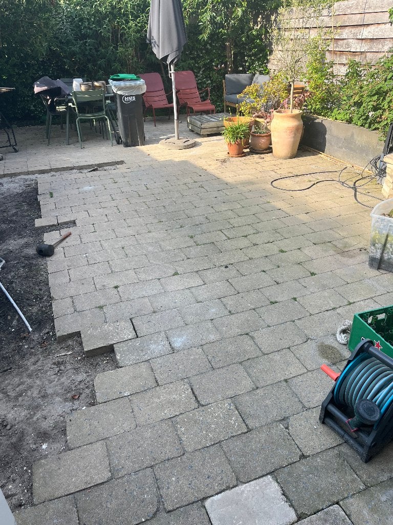 Gratis tuintegels/getrommeld 30x20x6 (20m2) Stonehedge, Tuin en Terras, Tegels en Klinkers, Ophalen, Gebruikt, 10 m² of meer, Beton