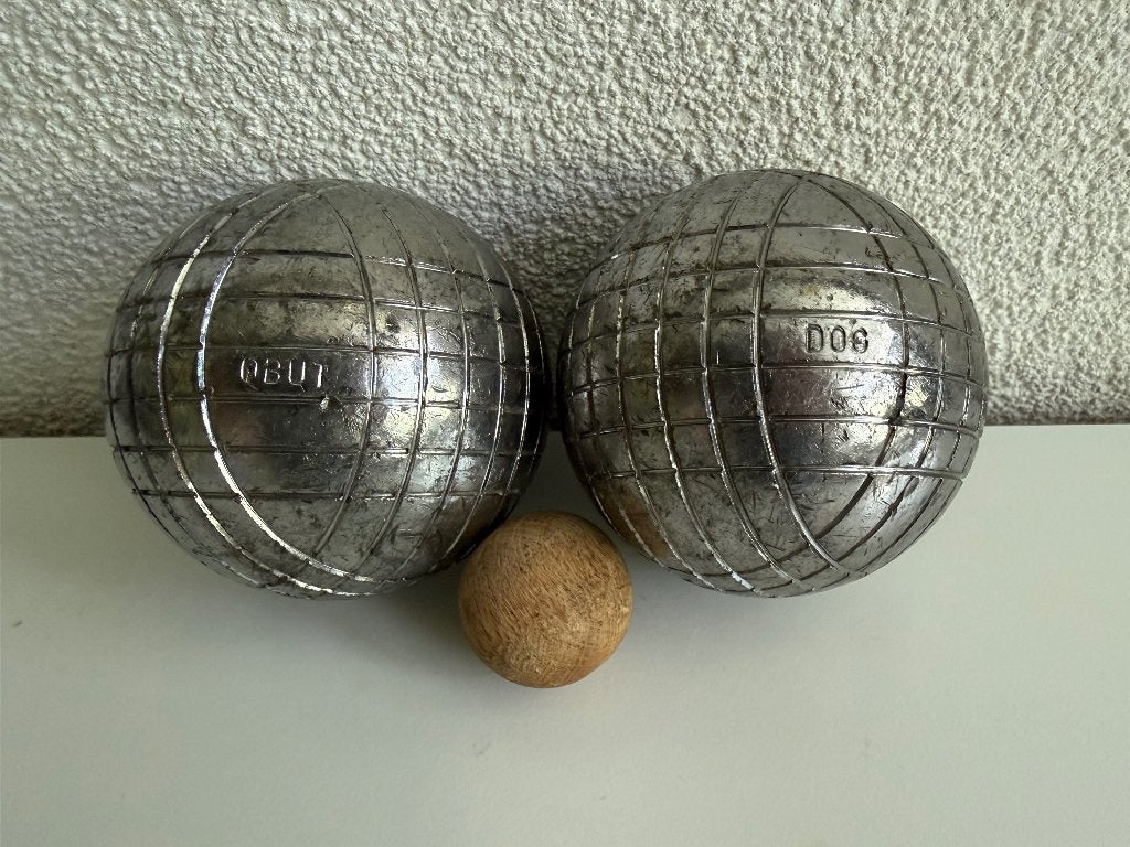 2 Obut DOG jeu de boules / petanque ballen, Ophalen of Verzenden, Gebruikt