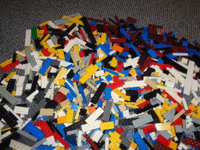 Partij X44=1,7 Kilo Lego plaatjes gemengd, Kinderen en Baby's, Speelgoed | Duplo en Lego, Lego, Lego, Gebruikt, Lego
