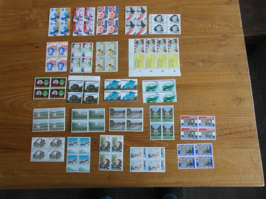 Blokken van 4 zegels uit jaargang1980 Postfris, Postzegels en Munten, Ophalen of Verzenden, Na 1940, Postfris