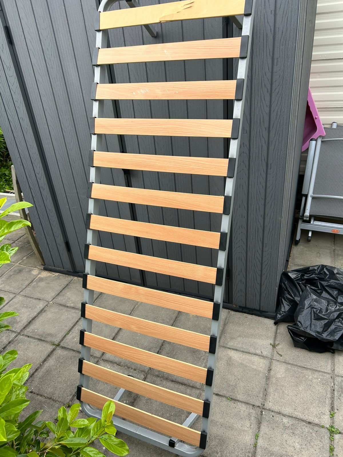 Lattenbodem met frame  voor stacaravan - Gebruikt, Ophalen, Gebruikt