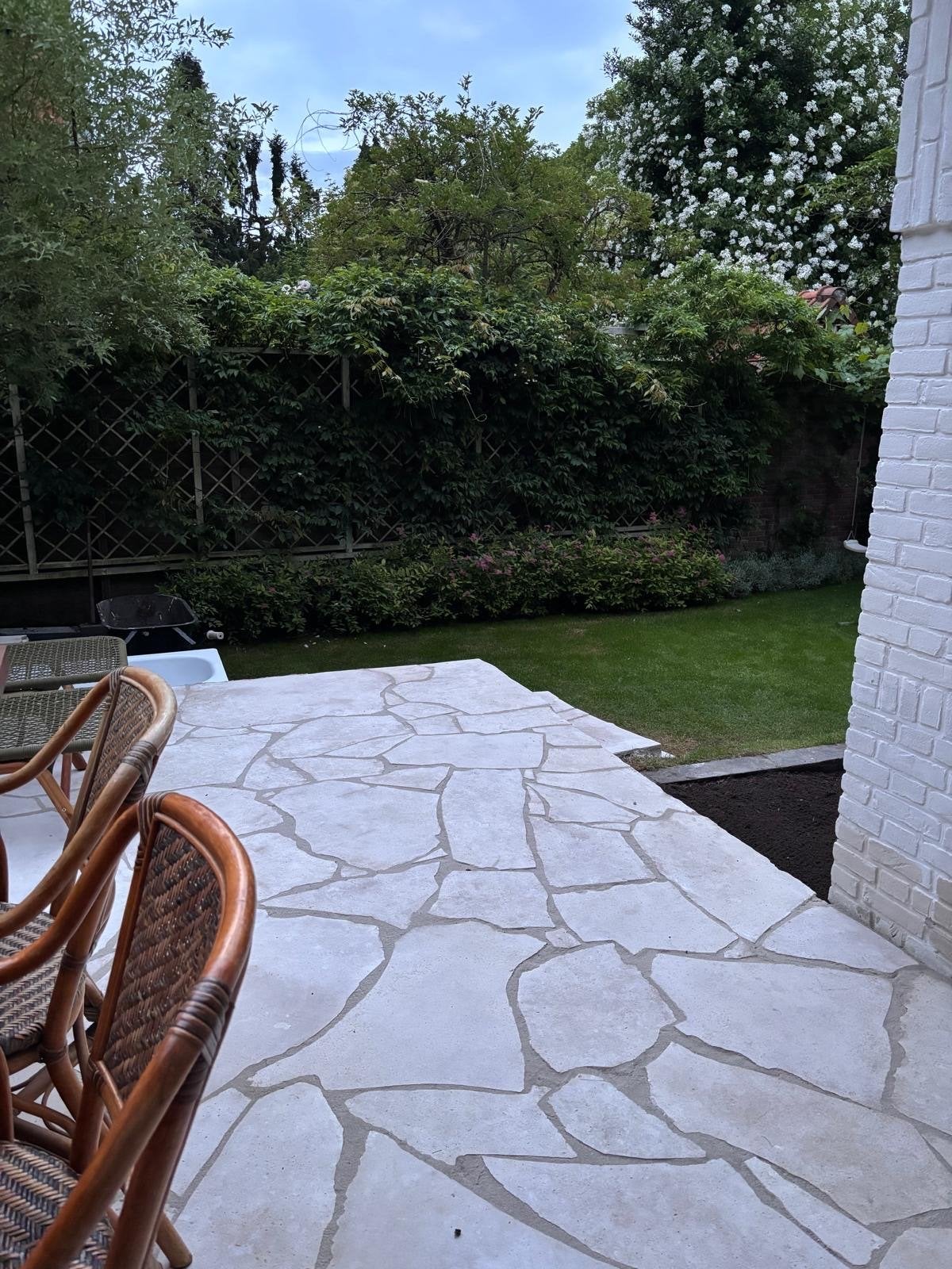 Flagstones crème 5 M2, Tuin en Terras, Ophalen, Gebruikt, 5 tot 10 m², Natuursteen