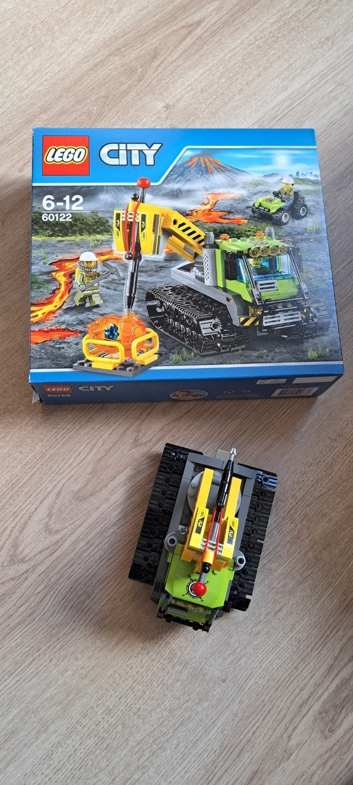 LEGO City 60122 Vulkaan crawler- Compleet, Ophalen of Verzenden, Zo goed als nieuw