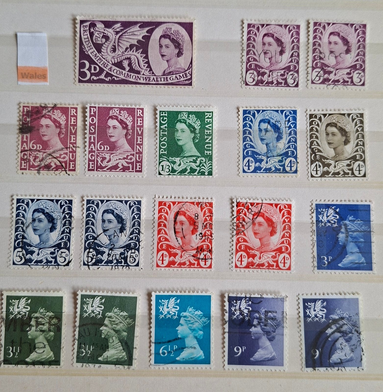 Engeland Queen Regionale uitgiftes, Verzenden