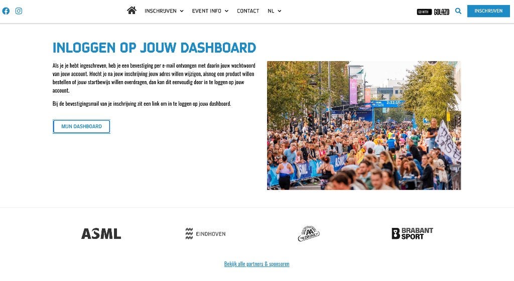 Halve Marathon Einhoven - Kaartje, Tickets en Kaartjes, Evenementen en Festivals, Eén persoon