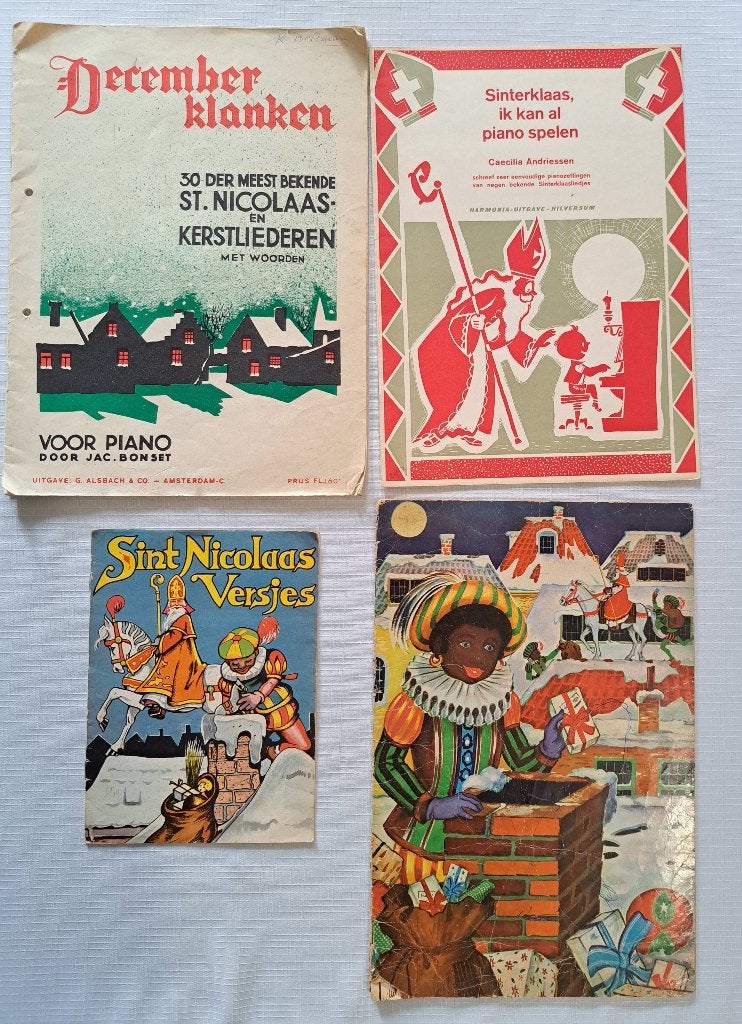 Vintage Sinterklaas & Kerst Liedjesboeken en Versjes, Antiek en Kunst, Verzenden, Diverse auteurs